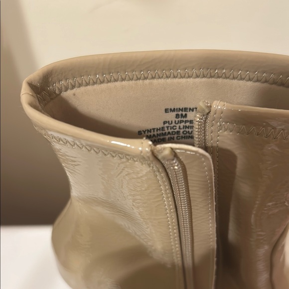 Steve Madden Tan Boots with Clear Heels - Picture 2 of 6